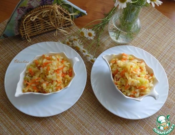 Капустный салат из советских времён